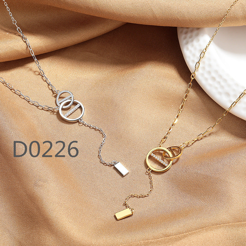 Women's Fashionable Light Luxury Couple High-grade Niche Unique Clavicle Necklaces