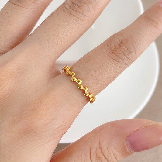 Design Exquisite Geometric Accessories Fashionable Chic Rings