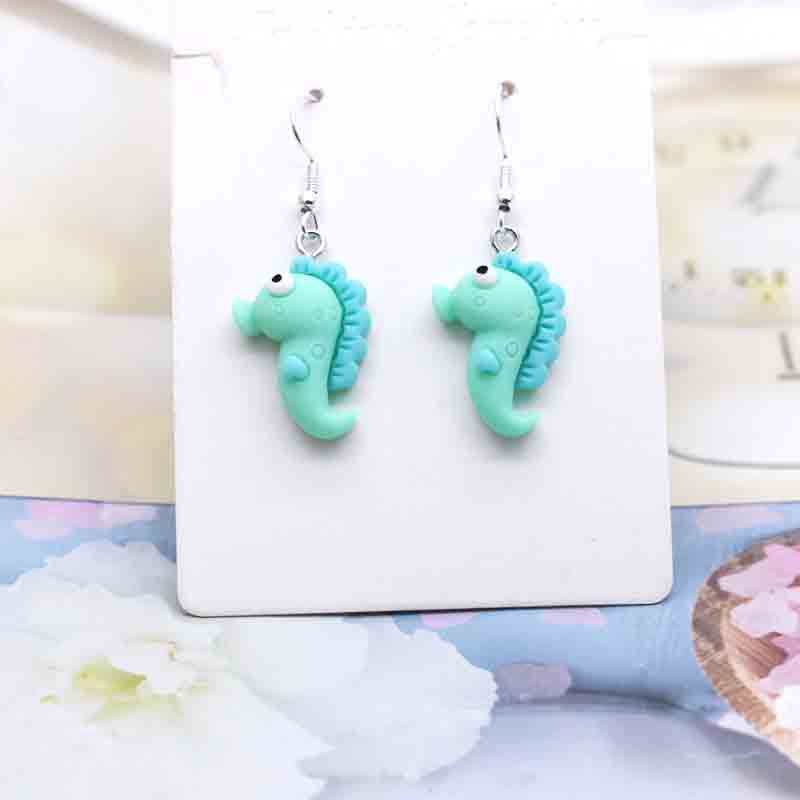 Ice Cream Candy Drink Resin Homemade Earrings