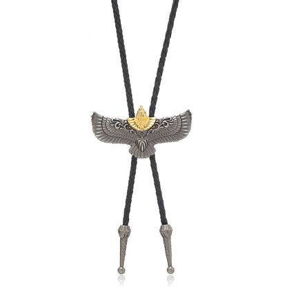 Men's Trendy Retro Flying Eagle Bolo Tie Pendants