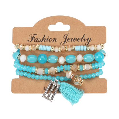 Classy Bohemian Tassel Crystal Vintage Bead Pendants