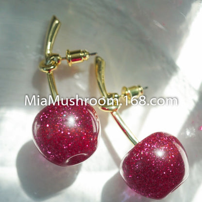 Women's Sweet Cool Style Cherry Fruit Ear Rings