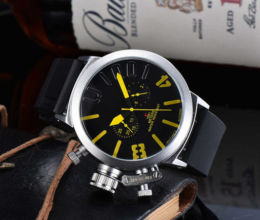 Men's Automatic Large Plate Watch With Hair Mechanical Watches