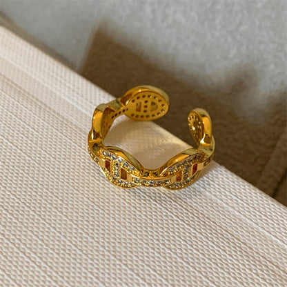 Glazed Butterfly Female Western Style Design High Sense Unique Rings