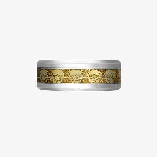 Men's Halloween Ornaments Punk Sequined Skull Trendy Rings