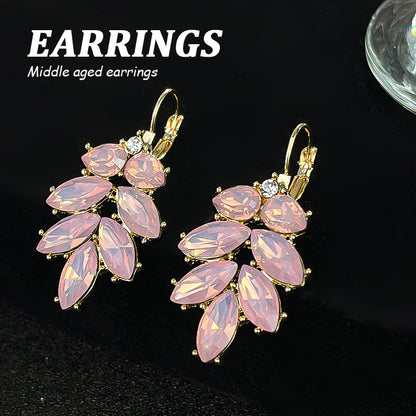 Design Elegant Flower Light Luxury High Earrings