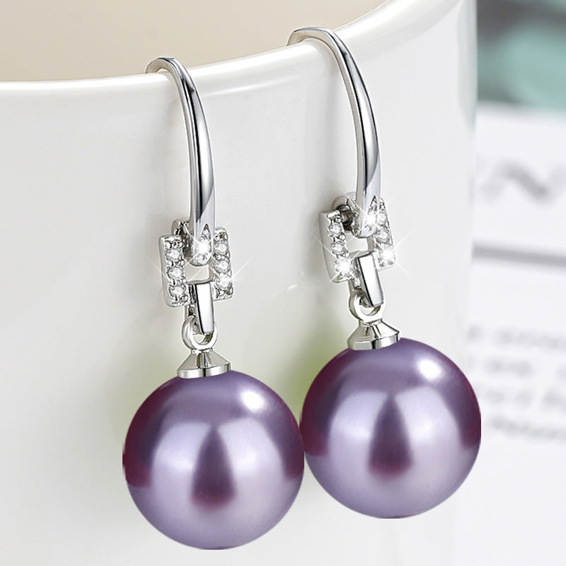 Women's Demon Purple Pink Yellow Black Shell Pearl Imitation White Rings