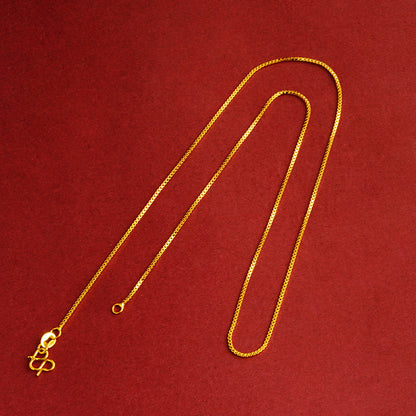 Women's Alluvial Gold Jewelry High-grade Niche Chain Necklaces