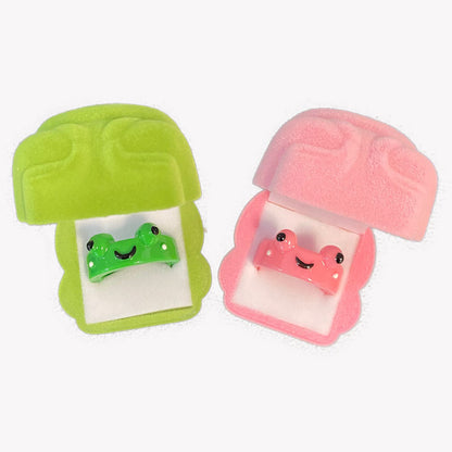 Convenience Store Cute Cartoon Frog Shape Rings