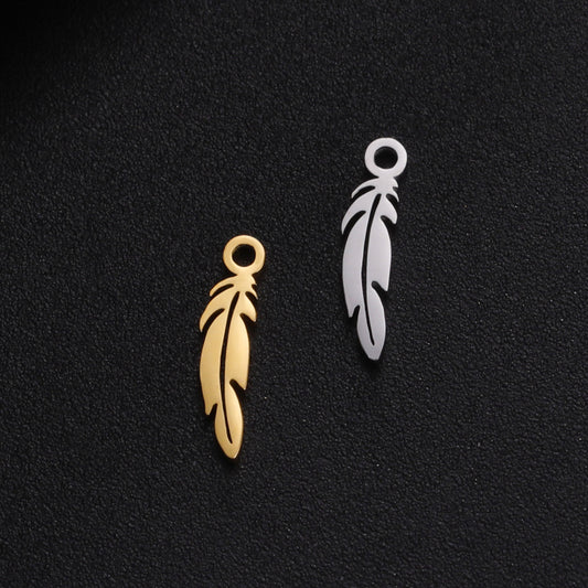 Cat Rabbit Pigeon Peace Bird Feather Pendants