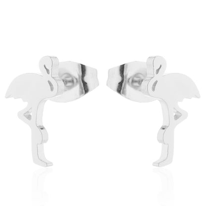 Aloofness Style Stainless Steel Cute Small Animal Fashion Earrings