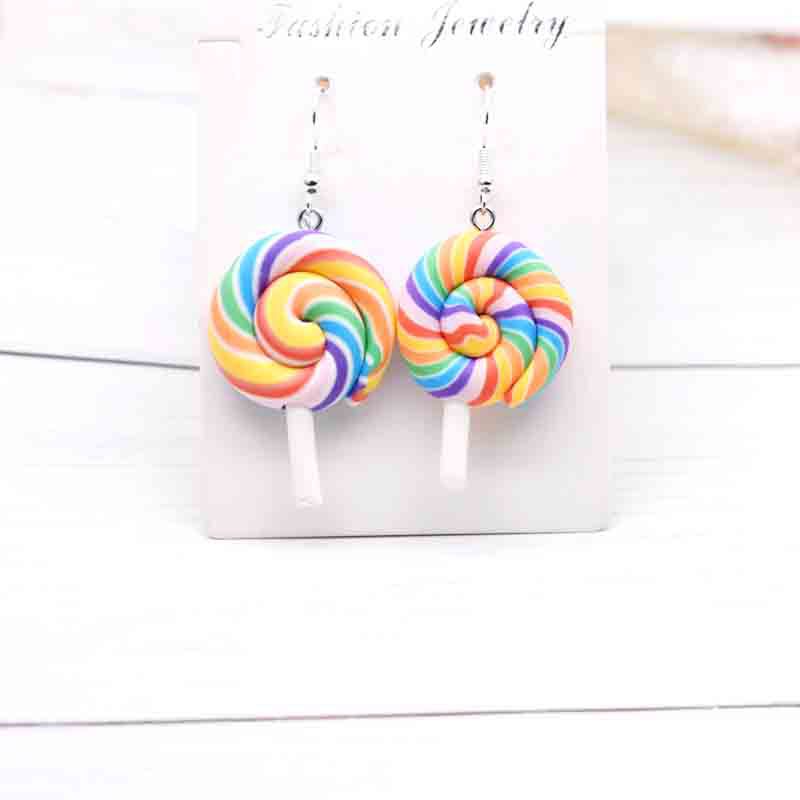 Ice Cream Candy Drink Resin Homemade Earrings