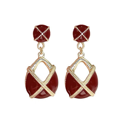 Oil Geometric Middle Ancient High Sense Earrings