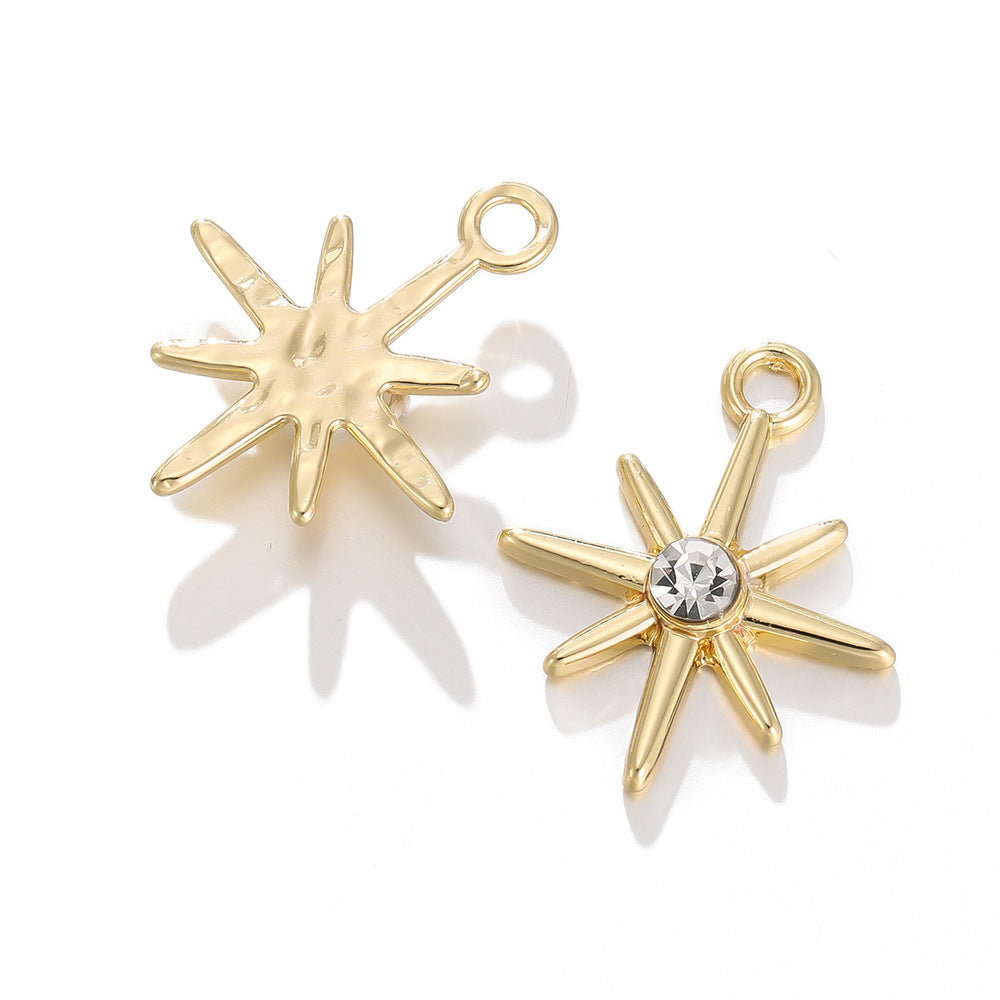 Multi Love Six-pointed Star Bow Alloy Pendants