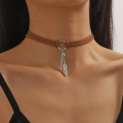 Ethnic Style Jewelry Turquoise Vintage Sweater Necklaces