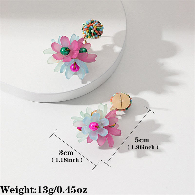 Fashion Design Candy Color Chain Female Dopamine Rings