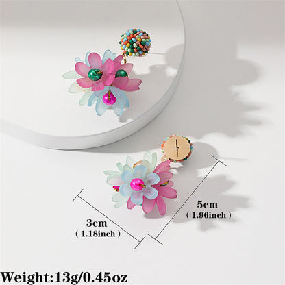 Fashion Design Candy Color Chain Female Dopamine Rings