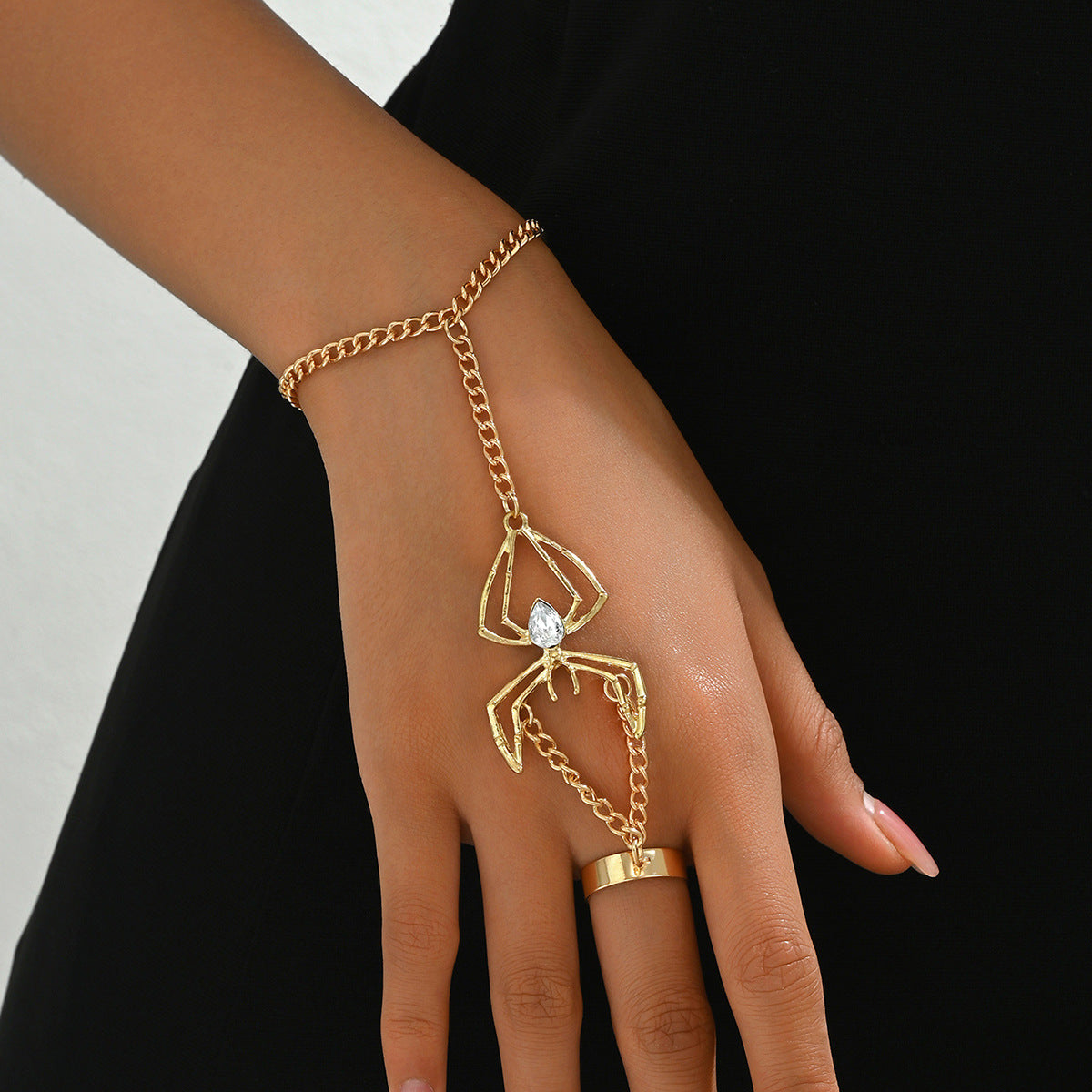 Simple Personality Irregular Alloy Snake-shaped Finger Bracelets