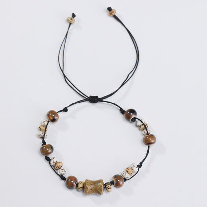 Style Ancient Bamboo Beaded Butterfly Female Design Bracelets