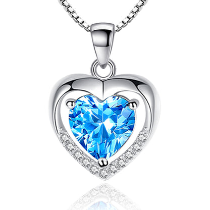 Heart-shaped Simple Elegant Heart Of Eternity Pendants