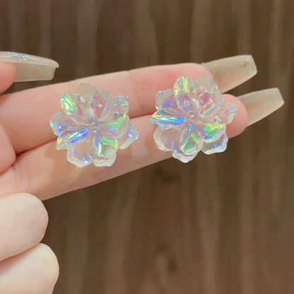 Simple Super Fairy Sweet Flowers Personality Earrings