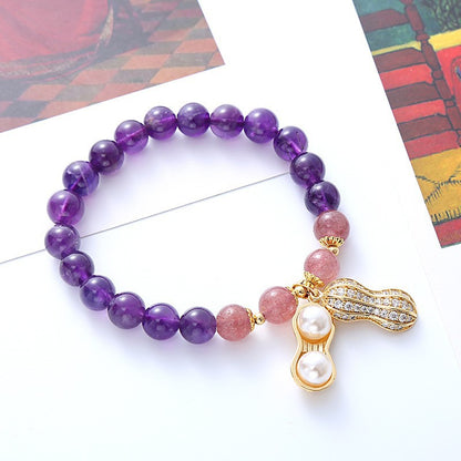 Women's Natural Crystal Korean High-grade Design Color Bracelets