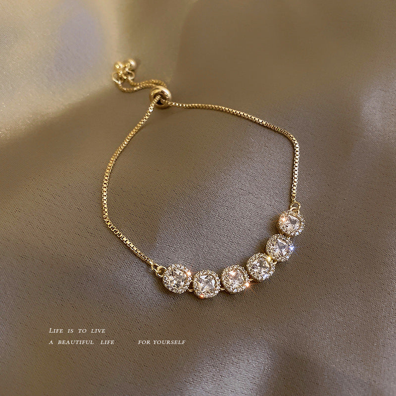 Real Gold Electroplated Diamond Pull-out Super Bracelets