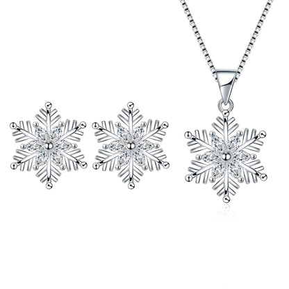 Women's Chain Creative Sweet Snowflake Eardrops Ear Pendants