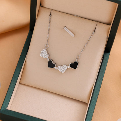 Titanium Steel Female Niche High-grade Electroplated Clavicle Necklaces