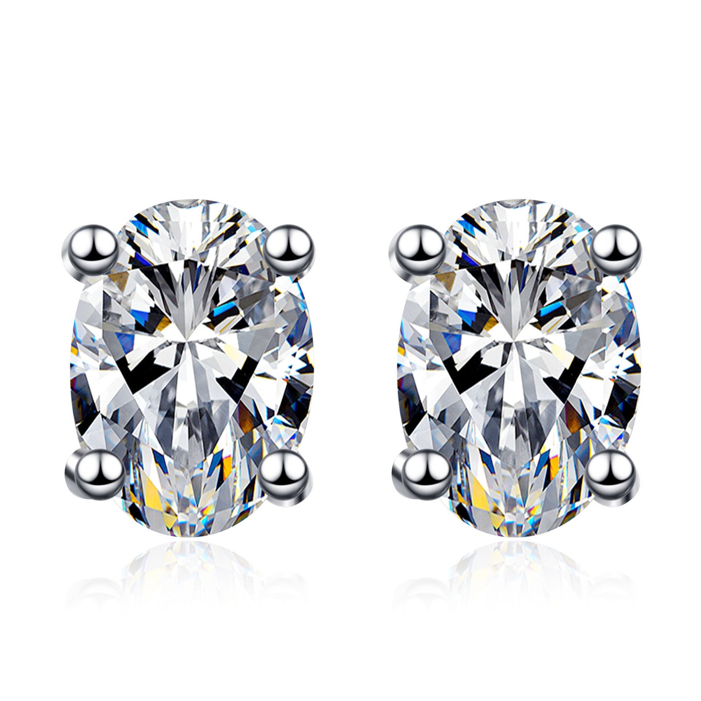 Women's Big Diamond Moissanite Exquisite Small Ear Earrings