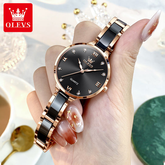 Women's Ceramic Simple Style Lady Watch Quartz Watches