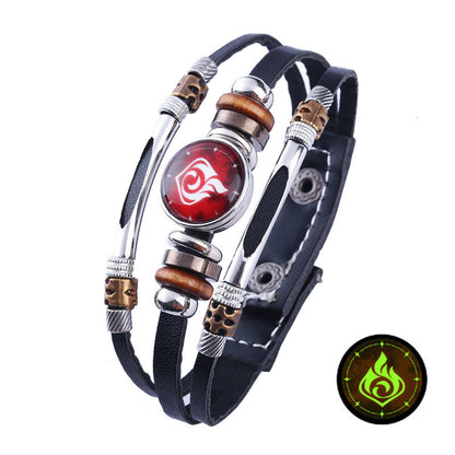 Women's & Men's Game Eye Of Wind Fire Thunder Ice Elements Trendy Bracelets