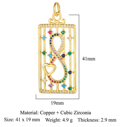 Palm Eyes Face Crown Snake Star Butterfly Rectangle Pendants