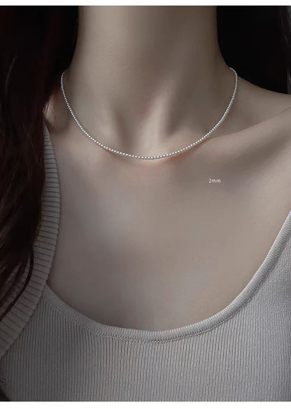 Small Beads Pearl Australian White Perfect Circle Flawless Strong Necklaces