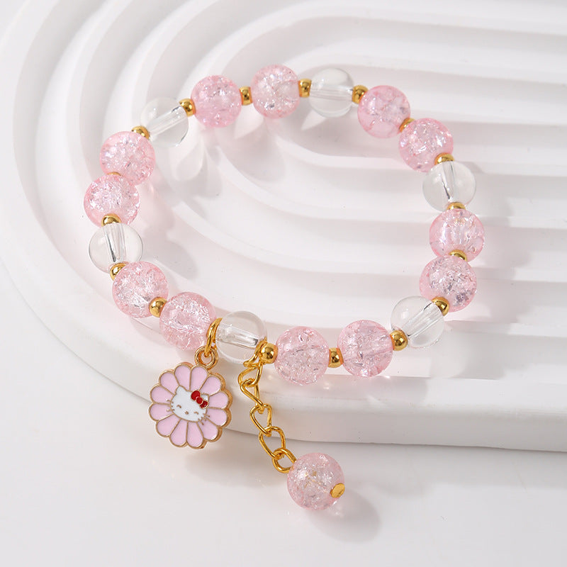 Niche Design Couple Female Colored Glaze Bracelets