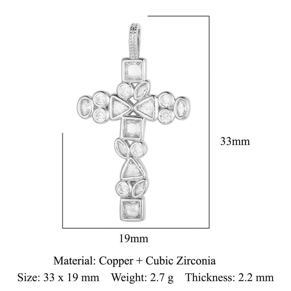 Zirconium Copper Micro Inlaid Zircon Ornament Pendants