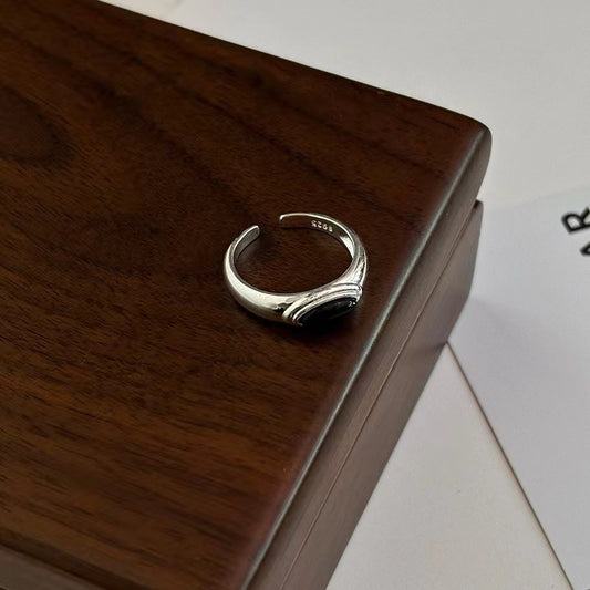 Minority Simple Design Chinese Retro Matte Rings