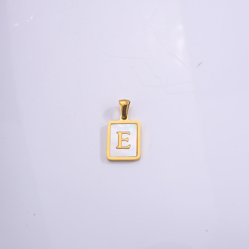 Fashion Real Gold Plated Letter Female Pendants