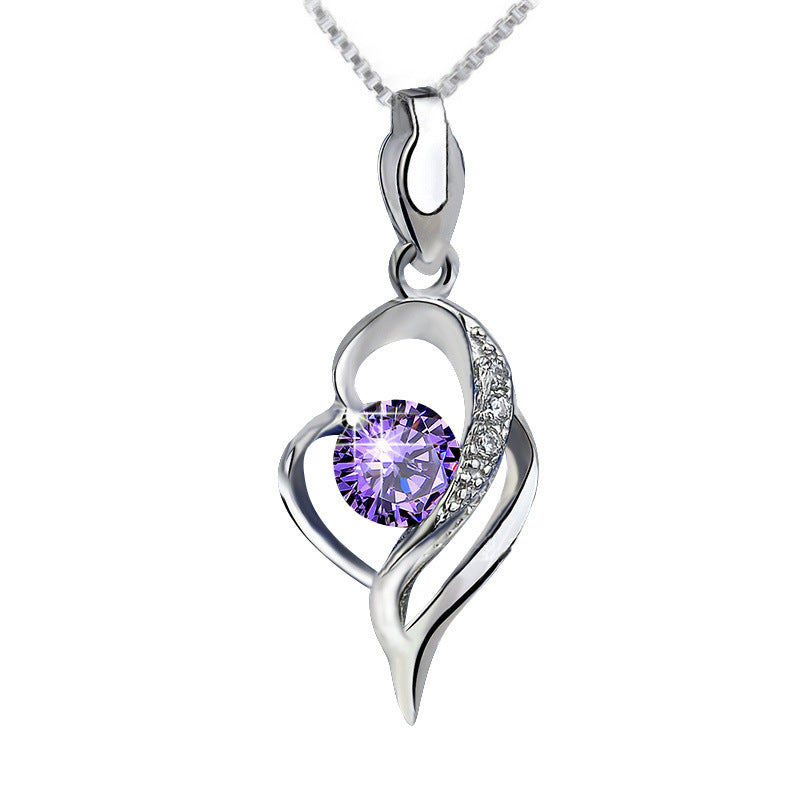 Simple Fresh Female Constellation Heart Fashion Pendants