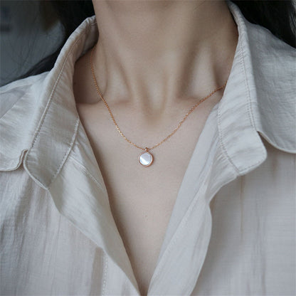 Women's Aquamarine Pearl Sterling Sier Niche High-grade Necklaces