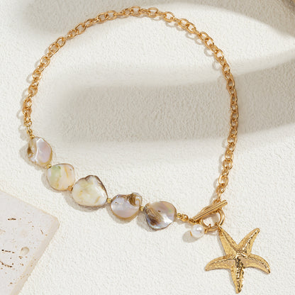 Bohemian Starfish Beaded Mermaid Shell Casual Necklaces