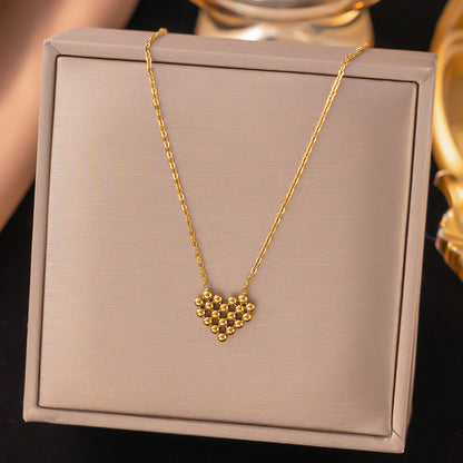 Women's Butterfly Bead Love Plane Rose Letter Square Necklaces