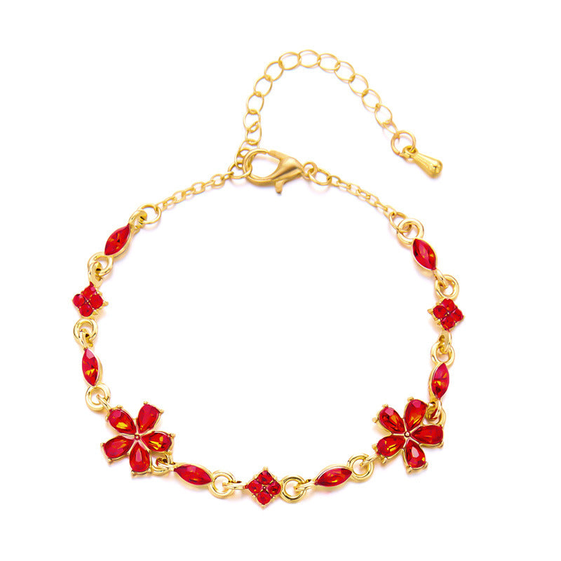 Women's Small Flower For Niche Design Light Bracelets