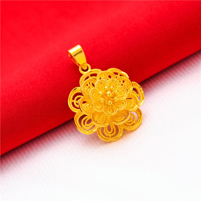 Female Vietnam Alluvial Water Wave Chain Pendants