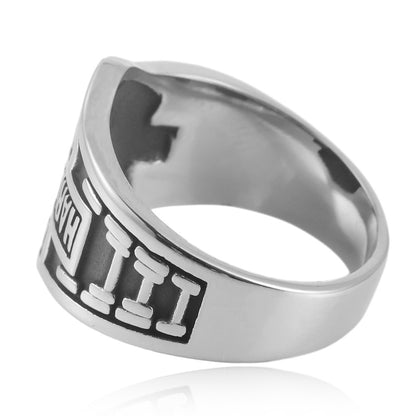 Men's Ornament Titanium Steel Motorcycle Retro Trendy Rings