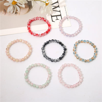 Style Graceful Cute Solid Color Crystal Bracelets