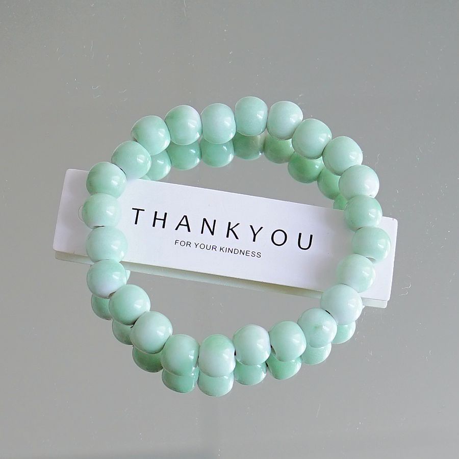 Artistic Idyllic Sweet Gradient Color Beaded Bracelets