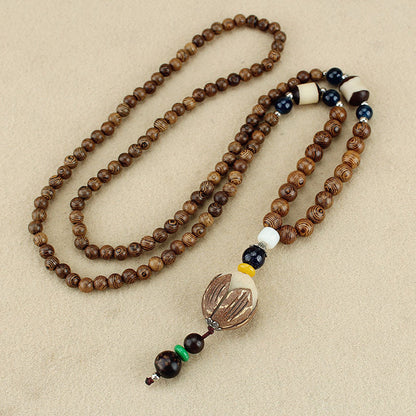 Women's & Men's Prayer Beads Long Scenic Spot Cotton Necklaces