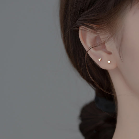 Women's Korean Style Simple Rhinestone Graceful Petite Earrings