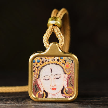 Bodhisattva Dragon Yellow God Of Wealth Necklaces